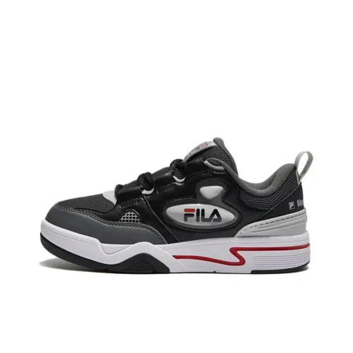 FILA KIDS Противоскользящий устойчивый к истиранию низкий топ для скейтбординга для подростков черный и серый