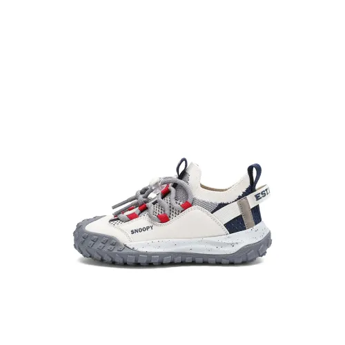 SNOOPY Explorer Устойчивый к истиранию Дышащий Низкий Верх КIDS Lifestyle Shoes Синий Красный Детский