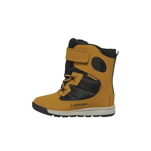 MERRELL Противоскользящие амортизаторы с устойчивостью к истиранию Высокий топ Детская туристическая обувь Коричневый Детский