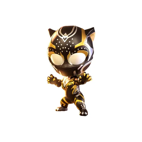 Hot Toys Черная Пантера Длинный Живой Ваканда Фигурки Черной Пантеры в стиле Chibi