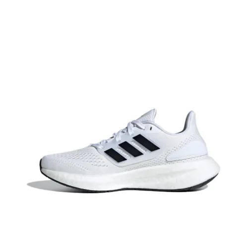 Adidas Pureboost 22 Детская беговая обувь Низкий топ Белый Черный Унисекс