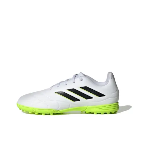 Adidas COPA PURE.3 Амортизация Низкие Футбольные Бутсы для Детей Белые Зеленые Подростковые