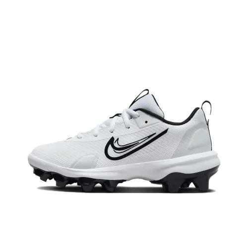 Nike Force Trout 9 Slip-Resistant Abrasion-Resistant Детские Тренировочные Кроссовки Черный Белый Подростки