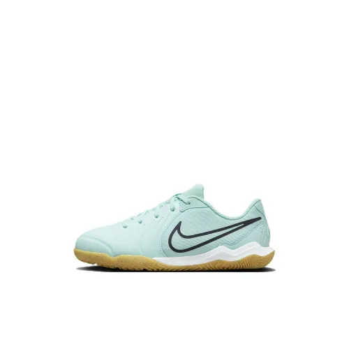 nike Tiempo Legend 10 Academy Противоскользящие Устойчивые к истиранию Низкие Детские Футбольные Бутсы Черные Зеленые Детские