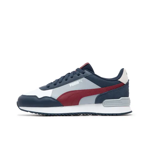PUMA Casual Low Top Marine Blue Red PUMA White Light Gray Men's