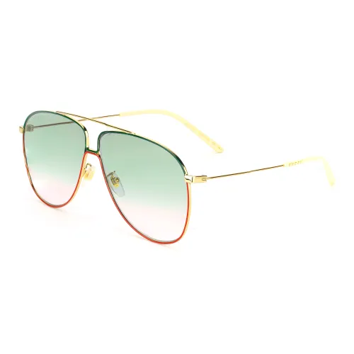 GUCCI Металл OVAL SUNGLASSES Унисекс