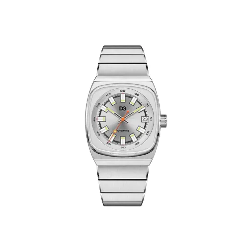 DANIEL GORMAN Daniel Golman Watch Men's Механический механизм Нержавеющая сталь Ремень Часы Мужские Серебристый циферблат