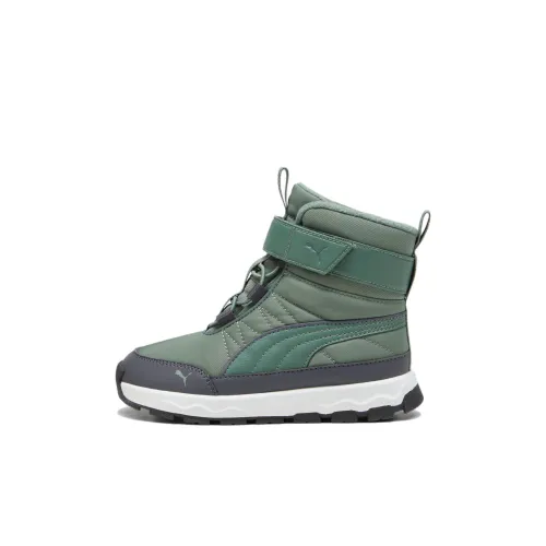 PUMA EVOLVE Детские утепленные сапоги Зеленый Kids