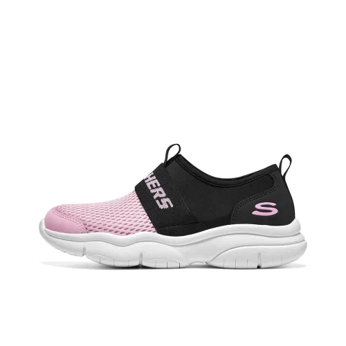 SKECHERS GIRLS Детская беговая обувь Low Top Черный Розовый Унисекс