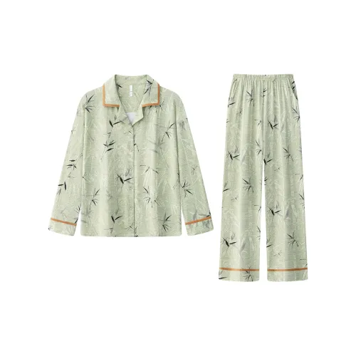 Gongdie Пижамный комплект женский зеленый
