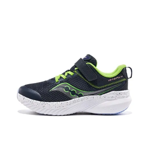 Saucony Kinvara Elite 14 Детская беговая обувь Низкий топ Темно-синий Зеленый Унисекс