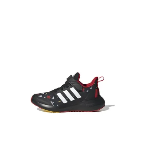 Disney x Adidas Fortarun 2,0 Устойчивый к истиранию Низкий Топ Детская Беговая Обувь Черный Красный Малыш