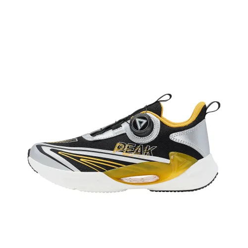 PEAK Нескользящая поддержка Низкий топ Детская беговая обувь Черный Серебряный Подростки
