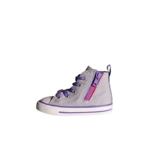 Конверс All Star Chuck Taylor C High Топ Обувь для малышей Серый Фиолетовый Infant And Toddler