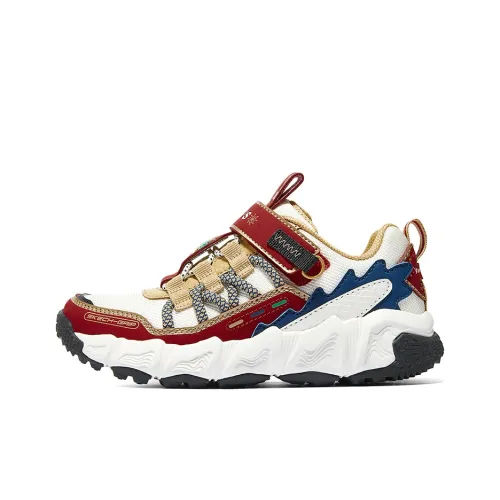 Беговые кроссовки Skechers Kids Low Top Белый Красный для школьников