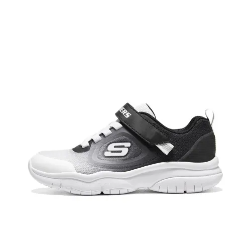 Беговые кроссовки Skechers Kids Low Top Черный/Белый для школьников