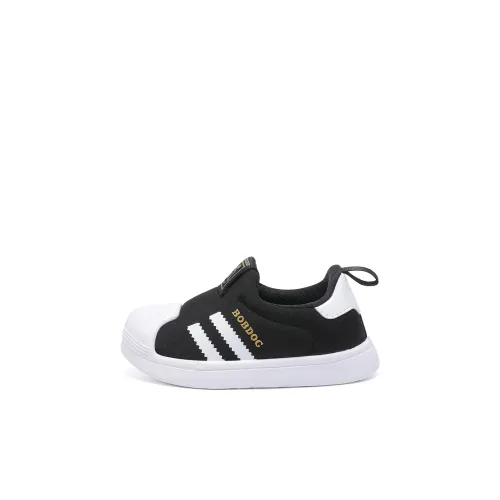 BOBDOG Slip-Resistant Низкие Топы Обувь для малышей Черный Золото Infant Wa Toddler