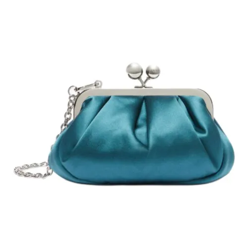 MaxMara Сатин Одно плечо Через плечо Клатч Маленький Женский Изумруд