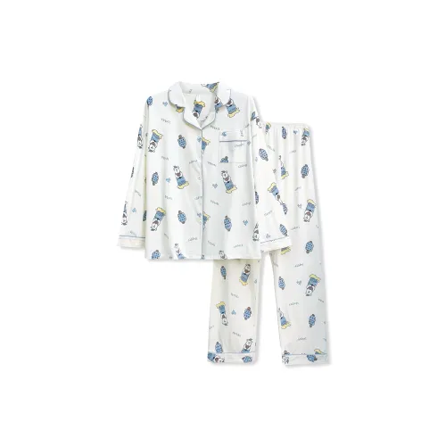 WANANNI Пижамный комплект Женский Белый