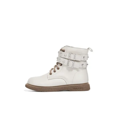 TARANISMETA Кампус Принцесса Обувь Коллекция Теплоизоляционный Детские ботинки Экрю Дети 3-7 лет