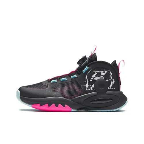 Antakids Амортизация Износостойкий Низкий Топ Детские Баскетбольные Кроссовки Черный Красный Подростки