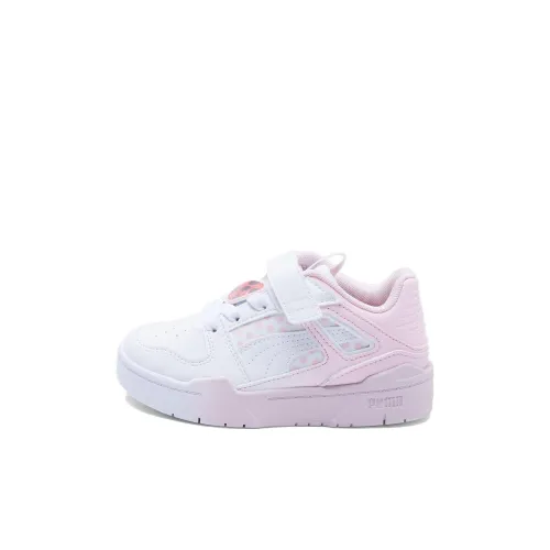 PUMA Slipstream MIRACULOUS Амортизация Износостойкий Низкий Топ Белый Розовый Дети Возраст 3-7 Лет