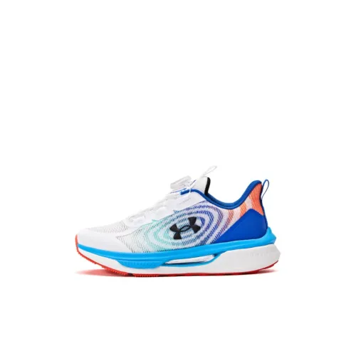 Under Armour Низкий Топ Детская Беговая Обувь Белый Синий Малыш