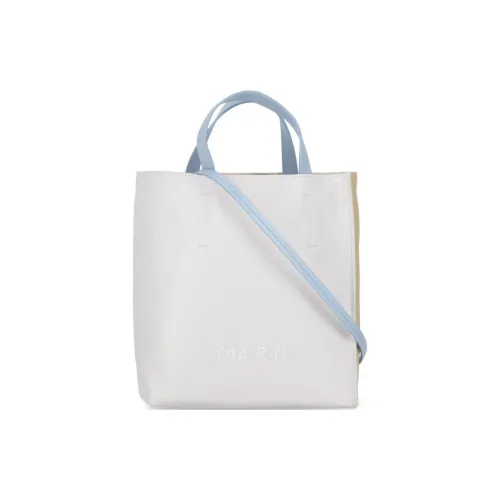 MARNI Сумка через плечо из коровьей кожи женская светло-синяя