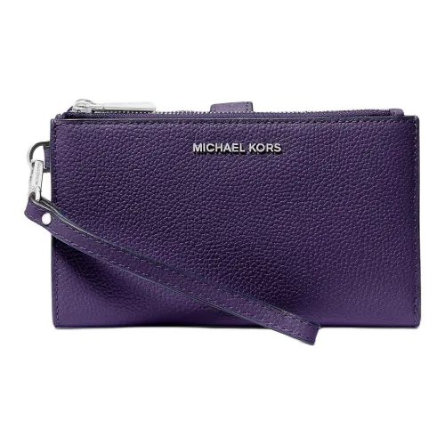 MICHAEL KORS Adele кожаный кошелек женский темно-фиолетовый