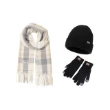 Шарф Ecru + Перчатки Black + Шапки и кепки Black