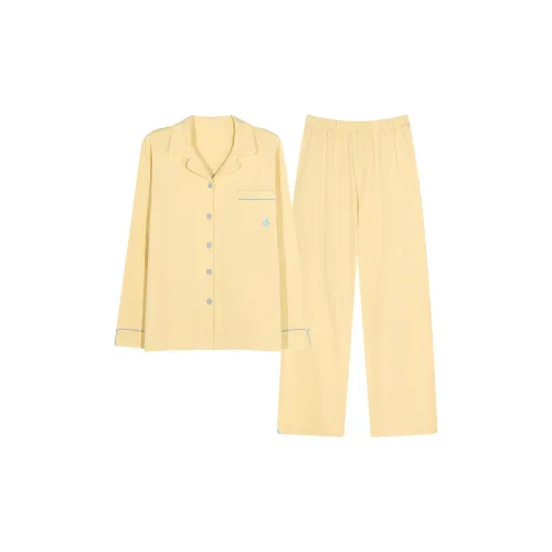 PBENO PD Пижамный комплект Женские Яичный Желтый