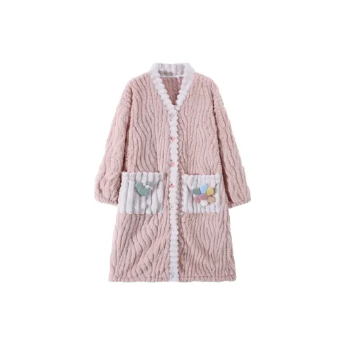 Qiao Ni Tong Женская халат для сна Robe Бобовая паста