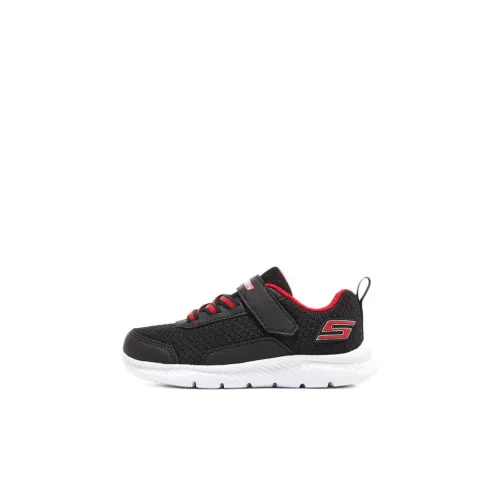Skechers Comfy Flex 2,0 Дышащая Низкая Обувь для Малышей Черная Красная Для Младенцев и Малышей