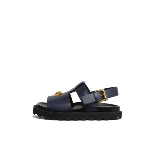VERSACE La Medusa Slip-resistant Anti KICK Abrasion-resistant Children's Sandals Dark Blue Children's VERSACE La Medusa Противоскользящие Анти-КИК Устойчивые к истиранию Детские Сандалии Темно-синие Детские