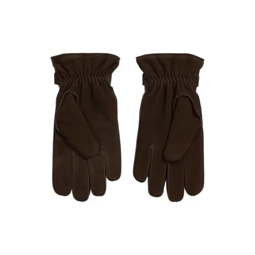 Polo Ralph Lauren Кашемир Вязаные Перчатки Мужские Темно-Коричневые