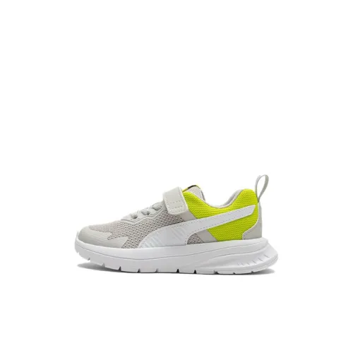 PUMA EVOLVE Сетка Детские беговые кроссовки Низкий Топ Зеленый Серый Kids