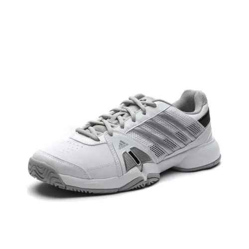 Adidas Barricade Slip-Resistant Abrasion-Resistant Low-Top Tennis Shoes Men's Gray White Адидас Баррикада Противоскользящие Устойчивые к Износу Низкие Кроссовки для Тениса Мужские Серый Белый