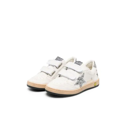 Golden Goose Ball Star Детские Скейтбординги Низкий Топ Белый Серебряный Kids