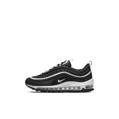 Nike Air Max 97 Амортизация Износостойкий Низкий Топ Kids Lifestyle Shoes Черный Детский