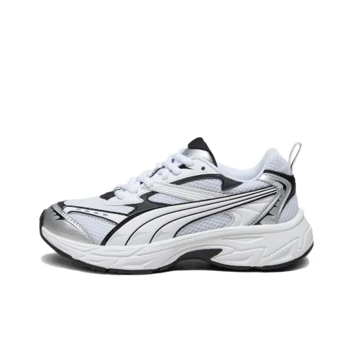 PUMA Morphic Основа Низкий Топ Детская Беговая Обувь Белый Черный Подростки