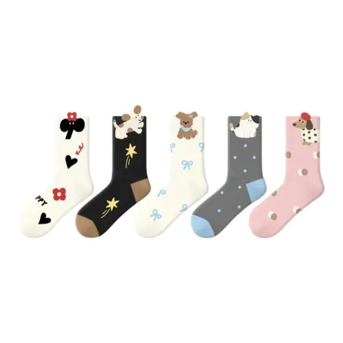 PRIMEET Носки Crew Женские упаковка из 5 пар