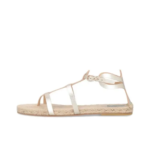 AGS Delos x Castañer One Ремешок Сандалии Женские Белые Золотые
