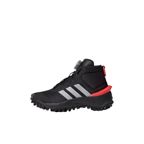 Adidas Fortatrail Детские беговые кроссовки MID Топ Черный Kids