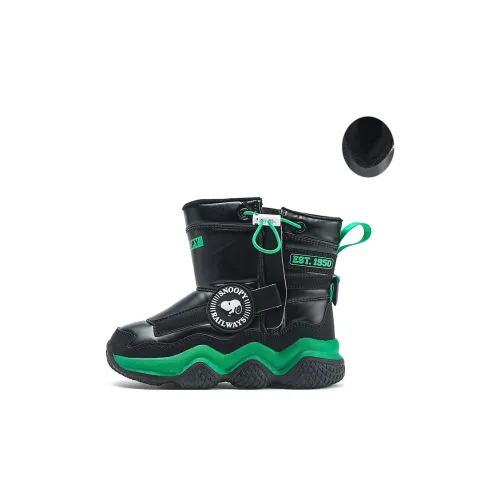 SNOOPY Crew Детские ботинки Черный Зеленый Малыш