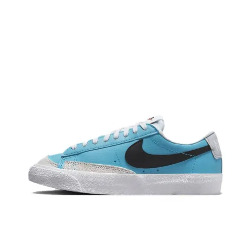 Nike Blazer Low 77 противоскользящий устойчивый к истиранию дышащий низкий топ для детских скейтбордингов синий для подростков