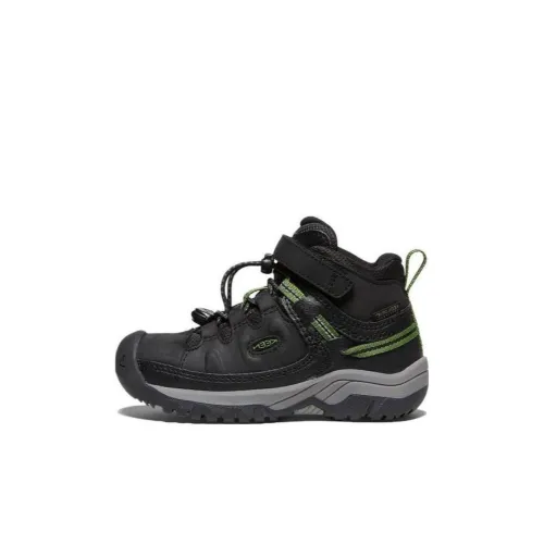 KEEN Targhee MID WP Slip-resistant Anti KICK MID Top Детская туристическая обувь Черный Children Возраст 3-7 лет