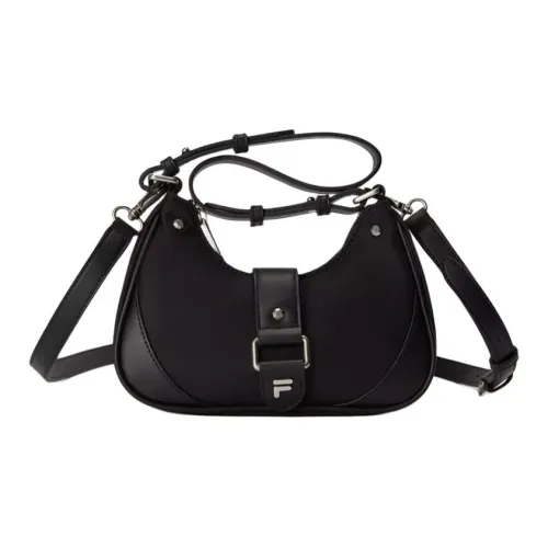 FILA FUSION LIFE Ткань Сумка через плечо Мини Женская Темно-черная