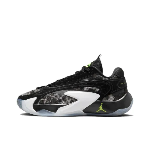 Джордан Luka 2 Устойчивый к истиранию Низкий Топ Детские Баскетбольные Кроссовки Черный Белый