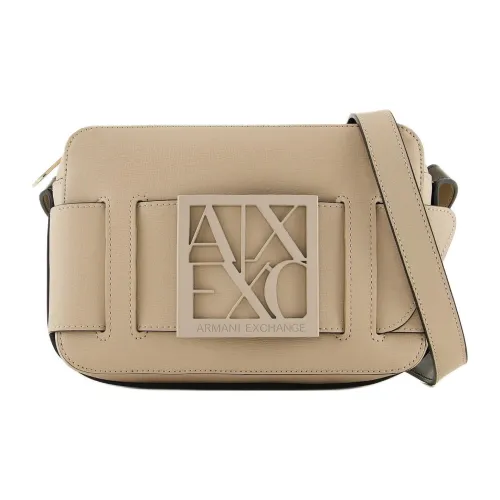 ARMANI EXCHANGEAE Полиуретан Camera Сумка Сумка через плечо Сумка на плечо Женская Бежевая