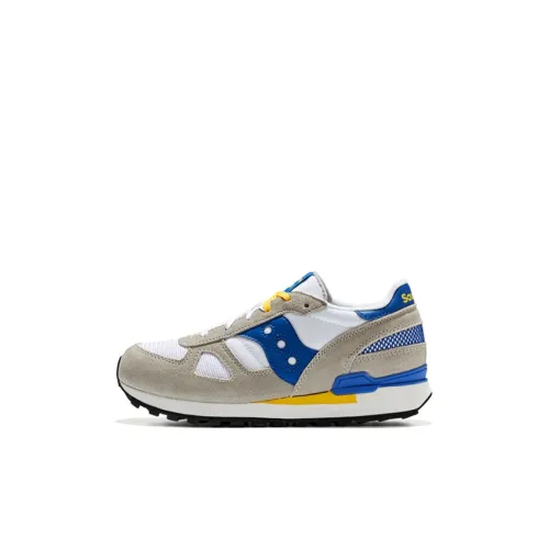 Saucony Shadow Original Детская беговая обувь Низкий топ Серый Белый Синий Kids